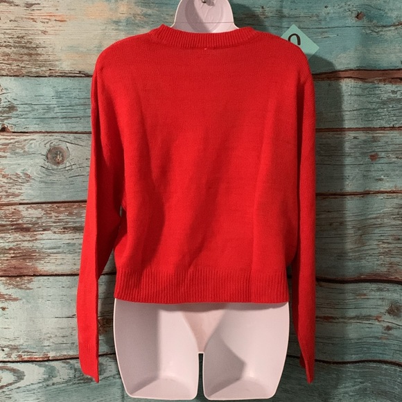 Sexy Basics | Sz S orange cropped sweater - new without tags - Picture 2 of 3